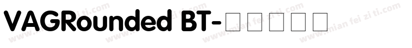VAGRounded BT字体转换